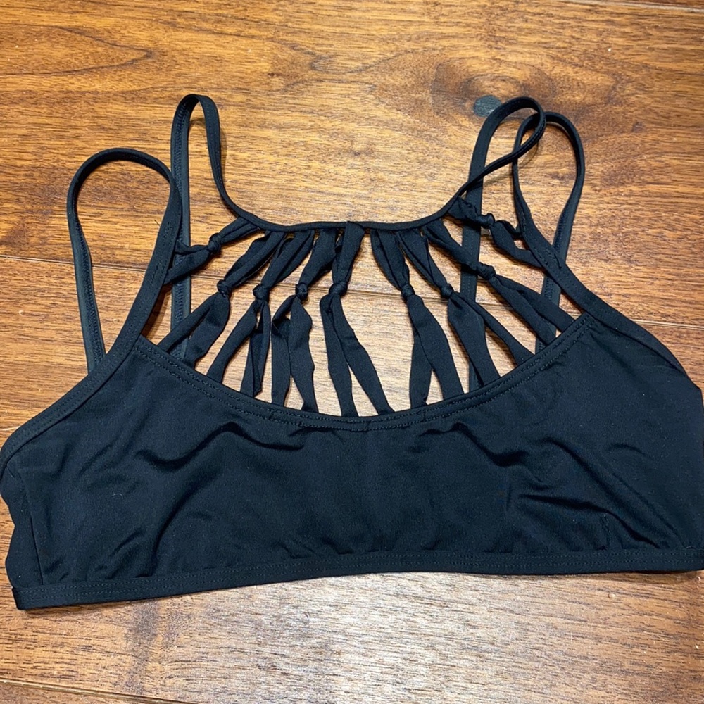 Adorable black bikini top